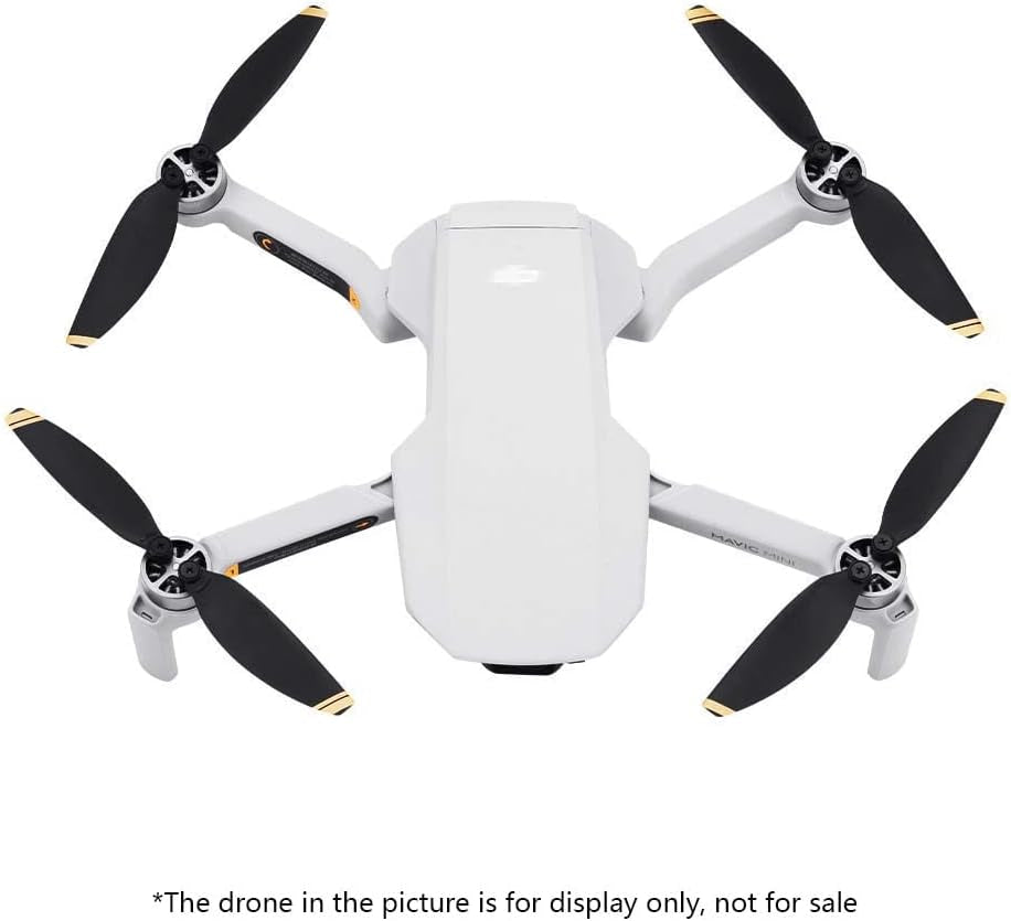 Upgrade Your DJI Mavic Mini with WANGCL Low Noise Propellers - 2 Pairs for Enhanced Performance and Stylish Gold Trim
