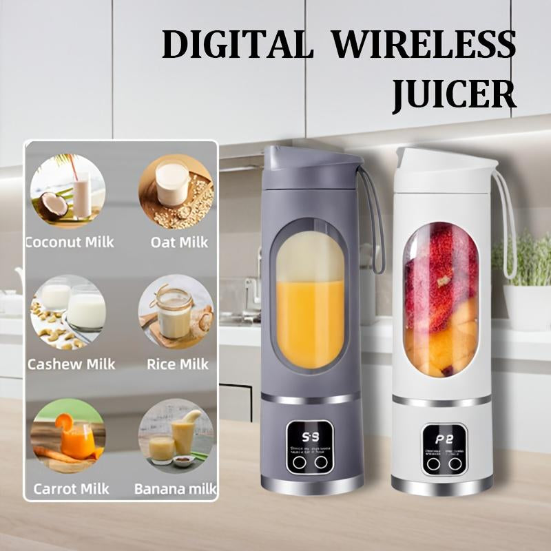 Portable Blender for Smoothie Liquid Diet, Ice Shake Blender, Compact Juicer Blender, USB Rechargeable Juicer Machine, Household Kitchen Appliances