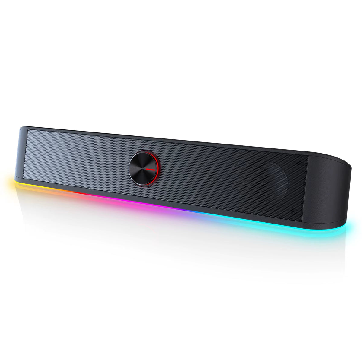 Experience Immersive Sound with the Redragon GS560 Adiemus RGB Desktop Soundbar - Dynamic 2.0 Channel Speaker with Stunning Audio-Light Sync