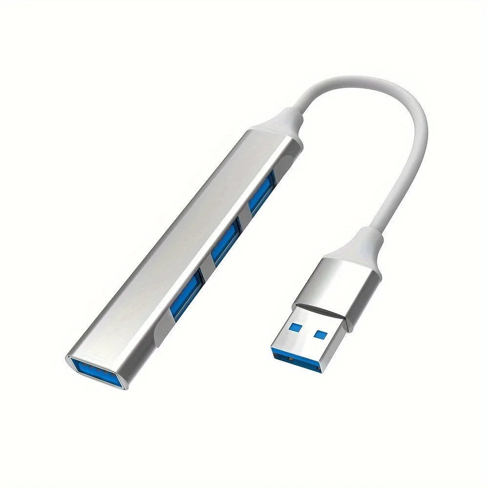 Transform Your Connectivity with the 4-Port Multi-Splitter Type C Hub USB Adapter - Perfect for Xiaomi, Lenovo, MacBook Air & Pro!