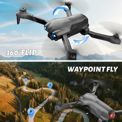 4DRC V13 Foldable Drone with 1080P HD Camera - The Ultimate Beginner's Aerial Adventure for Kids and Adults, Featuring Waypoint Navigation, Headless Mode, Altitude Hold, Gesture Selfie, and 3D Flips!