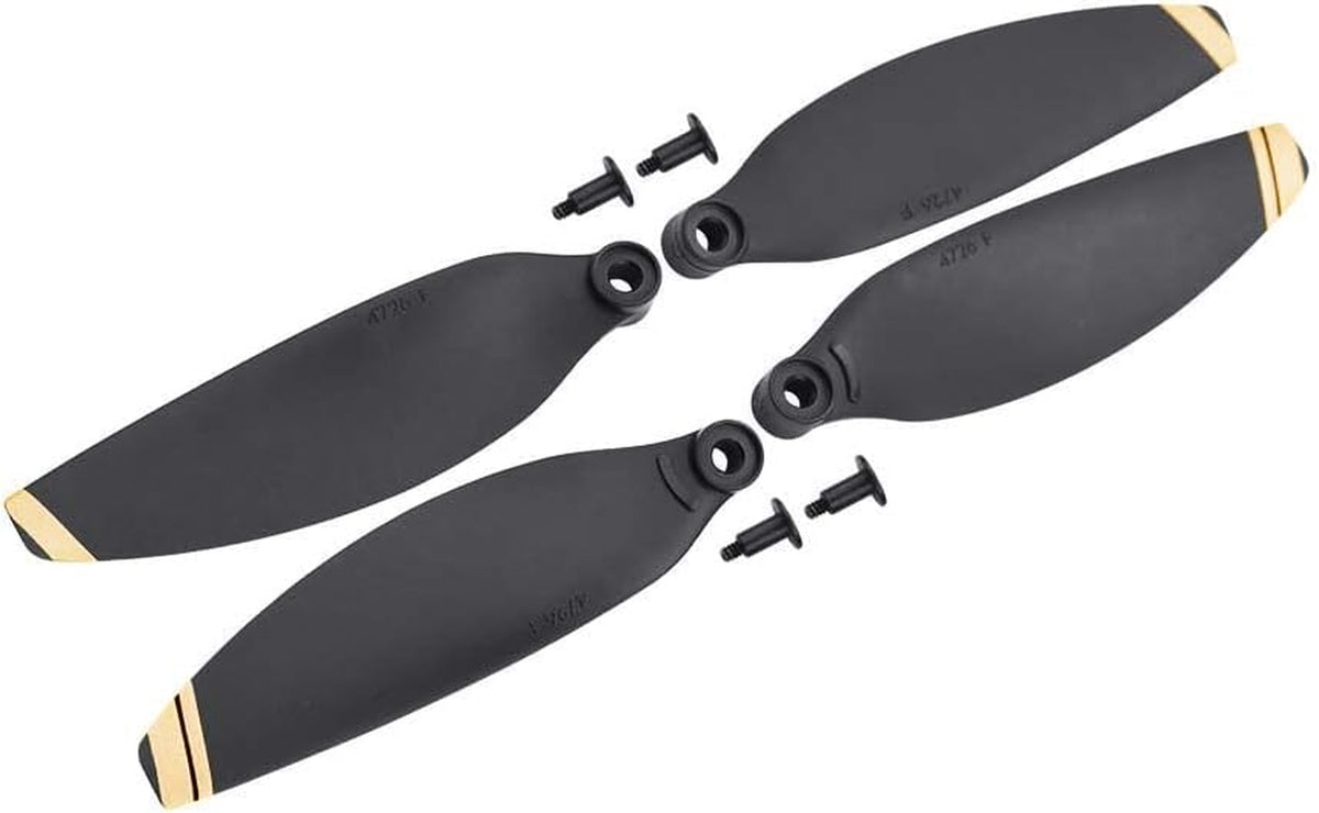 Upgrade Your DJI Mavic Mini with WANGCL Low Noise Propellers - 2 Pairs for Enhanced Performance and Stylish Gold Trim
