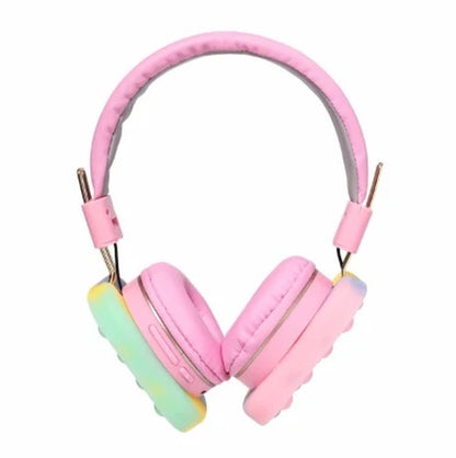 Colorful Stress-Relief Bluetooth Headphones for Kids - Fun Fidget Toy with Superior Sound Quality