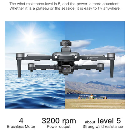 Experience Unmatched Aerial Adventure with the L600 PRO MAX/PRO GPS Drone - 5KM Range, Dual 4K HD Cameras, 3-Axis Gimbal, and 360° Obstacle Avoidance!