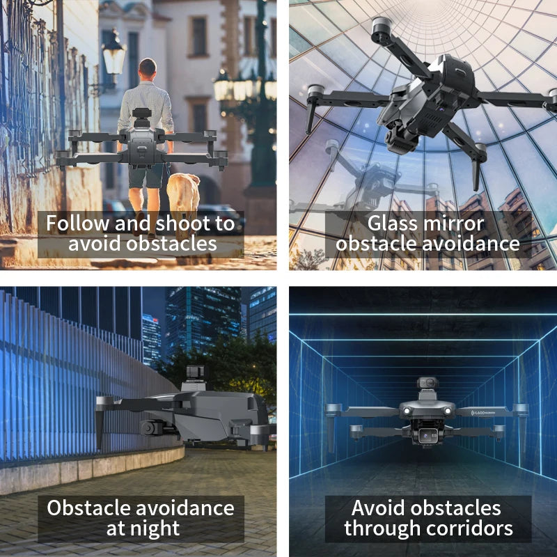 Experience Unmatched Aerial Adventure with the L600 PRO MAX/PRO GPS Drone - 5KM Range, Dual 4K HD Cameras, 3-Axis Gimbal, and 360° Obstacle Avoidance!