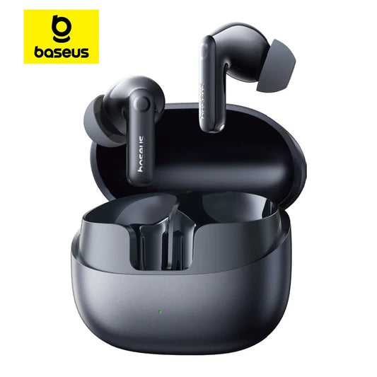 Experience Unmatched Sound Quality with Baseus Bass BP1 Pro -50Db Noise Cancelling Wireless Earbuds Featuring Bluetooth 6.0 and LDAC Hi-Res Audio