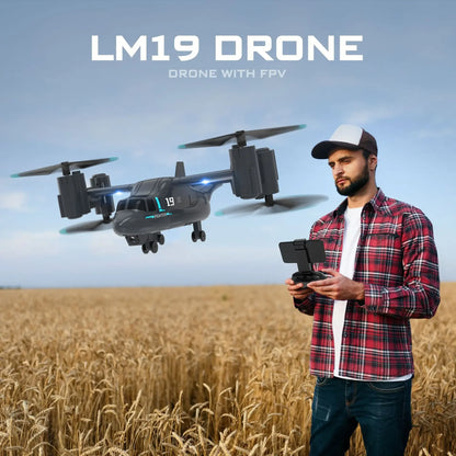 Experience the Thrill of Flight with the LM19 Remote Control Helicopter Drone - 480P Camera Fun for Kids and Young Aviators!