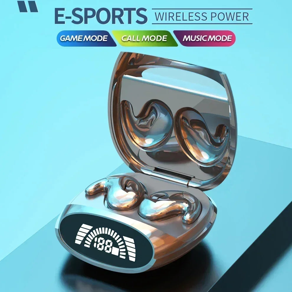 Experience Unmatched Audio with VIKEFON High-End Wireless Sports Bluetooth Headphones - TWS Dual Ear, Active Noise Cancelling, and Comfortable Design for Calls and Sleep
