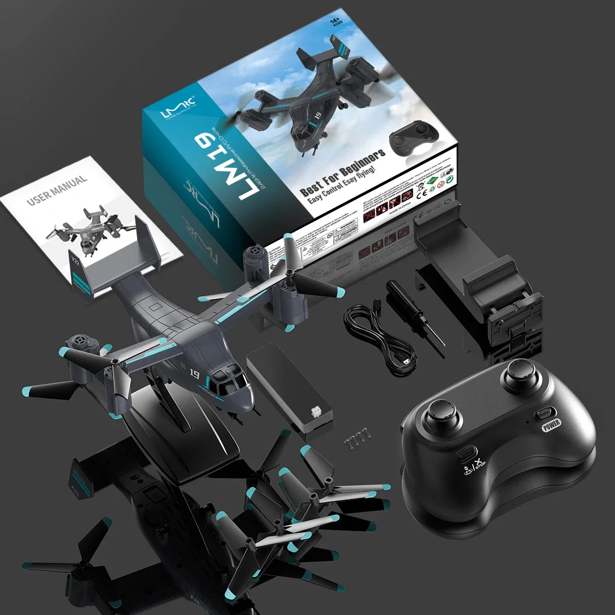 Experience the Thrill of Flight with the LM19 Remote Control Helicopter Drone - 480P Camera Fun for Kids and Young Aviators!