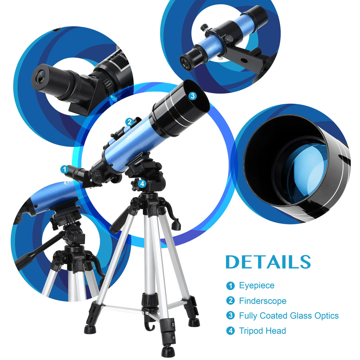 Discover the Universe with the 70mm Portable Travel Telescope - Perfect for Beginners and Stargazing Adventures!
