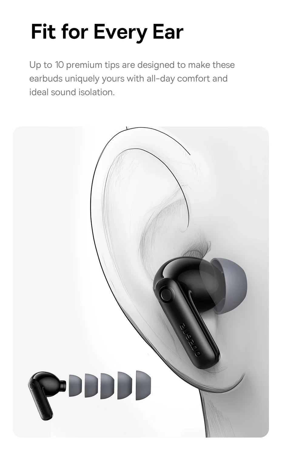 Experience Unmatched Sound Quality with Baseus Bass BP1 Pro -50Db Noise Cancelling Wireless Earbuds Featuring Bluetooth 6.0 and LDAC Hi-Res Audio