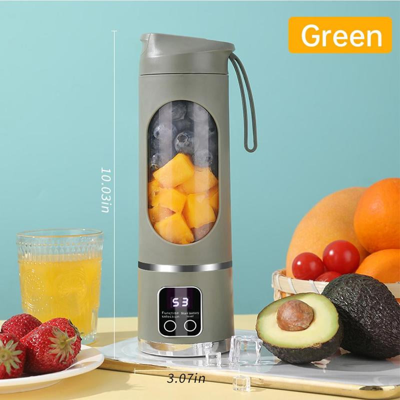 Portable Blender for Smoothie Liquid Diet, Ice Shake Blender, Compact Juicer Blender, USB Rechargeable Juicer Machine, Household Kitchen Appliances