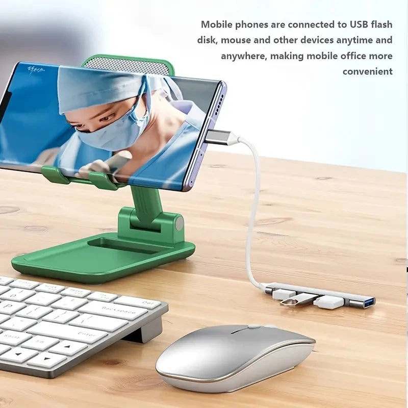 Transform Your Connectivity with the 4-Port Multi-Splitter Type C Hub USB Adapter - Perfect for Xiaomi, Lenovo, MacBook Air & Pro!
