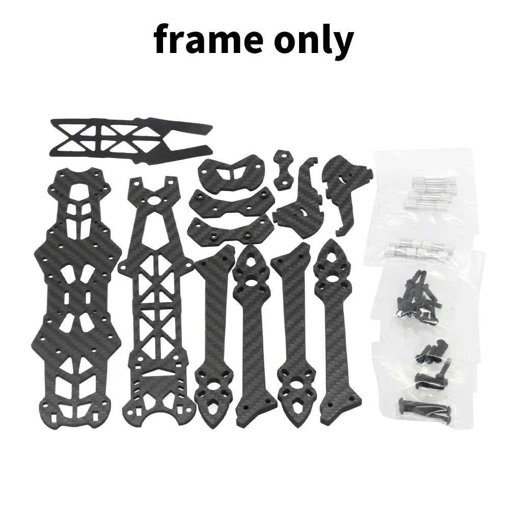 Elevate Your Flight with the RC MARK5 5-Inch FPV Drone Carbon Fiber Frame - Built for Durability and Freestyle Performance