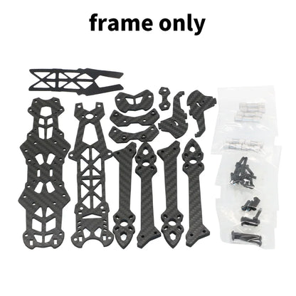 Elevate Your Flight with the RC MARK5 5-Inch FPV Drone Carbon Fiber Frame - Built for Durability and Freestyle Performance