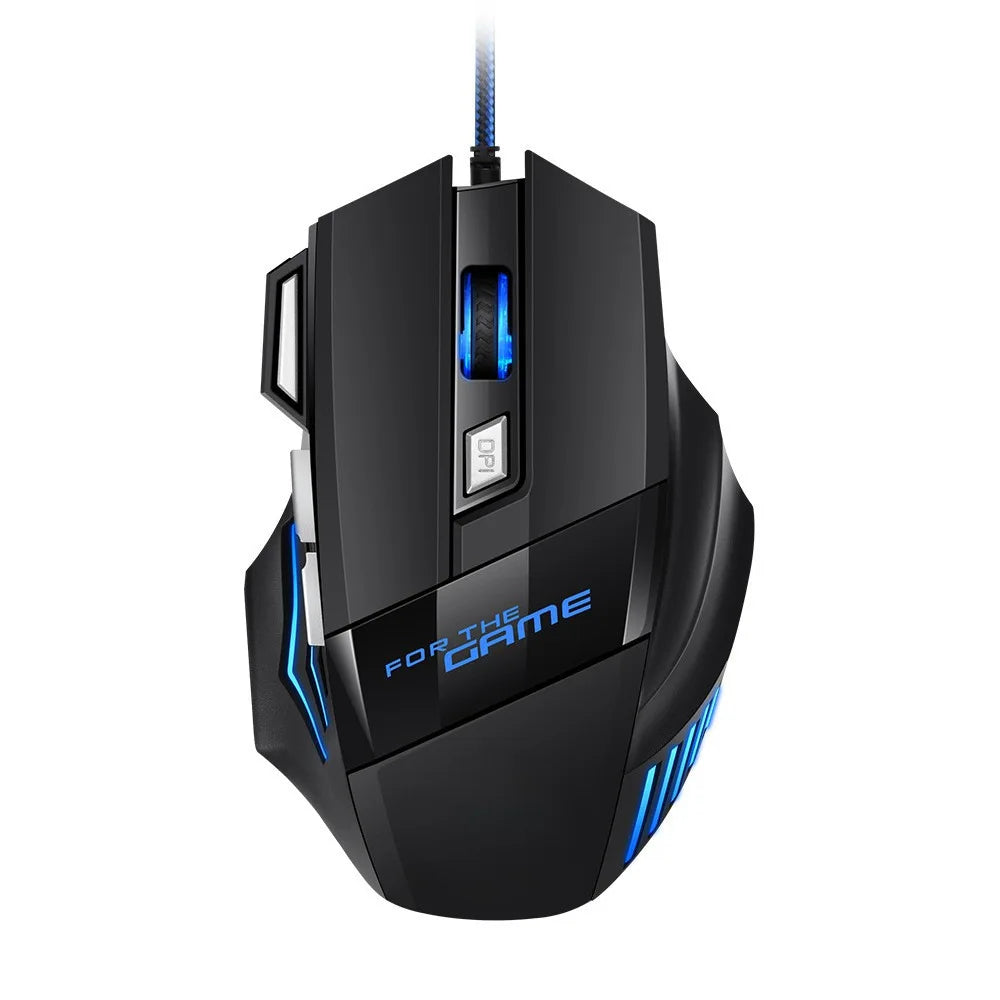 Unleash Your Gaming Potential with the New Hyperspeed RGB Wired Gaming Mouse - Ergonomic Design & 7D Precision Tracking!