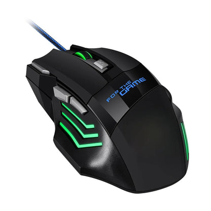 Unleash Your Gaming Potential with the New Hyperspeed RGB Wired Gaming Mouse - Ergonomic Design & 7D Precision Tracking!