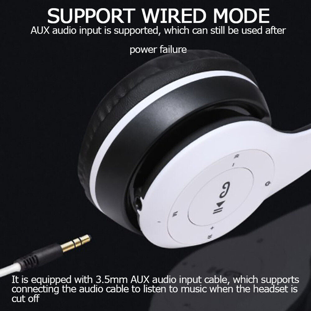 Wireless Bluetooth Headphones with Noise Cancelling Over-Ear Earphones 5.1 UK