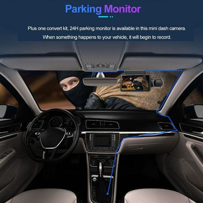 1080P Dual Lens Car Dash Cam with G-Sensor - Front and Rear Video Recorder